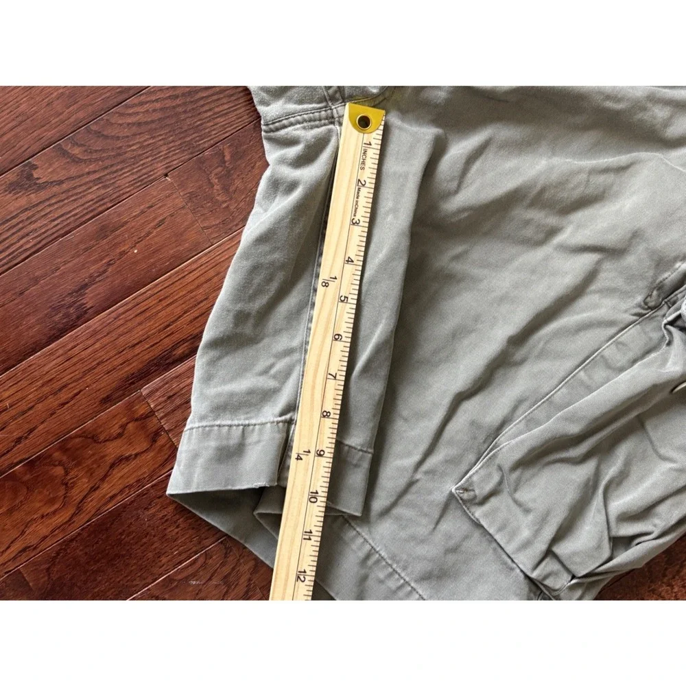 Polo Ralph Lauren Mens Cargo Shorts Size 42 Green Cotton Twill Utility Relaxed